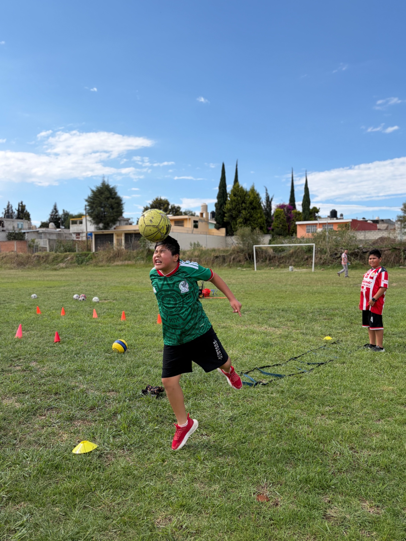 Control de balón con la cabeza